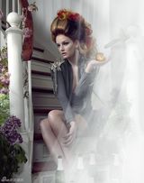 高清组图：美国富家女莉迪亚-赫斯特彩发登封面