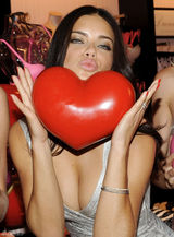 高清组图：三大内衣超模银色裙装比美搔首弄姿