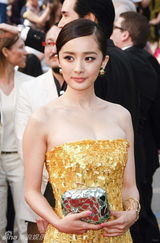 组图：杨幂戛纳两次亮相红毯 优雅飘逸自曝小紧张