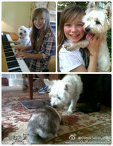 组图：可爱萝莉小康妮生活照 自曝想与王力宏合作