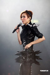 幻灯：郑秀文许志安相拥献唱 梁洛施李嘉欣捧场