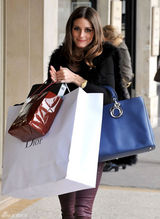 高清组图：奥利维亚-巴勒莫街拍皮草背心搭皮裤