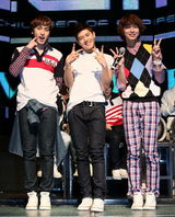 高清图：韩国偶像组合ZE:A首尔举行showcase