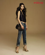 组图：韩星金玉彬拍摄仔裤广告 形象健美秀完美身材