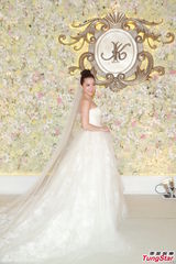 组图：汪圆圆婚礼甜蜜长吻 吴君如李嘉欣等到场