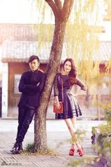 组图：林申李沁甜蜜大片演绎情侣度假风