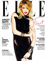 高清组图：超模阿什丽-史密斯登《ELLE》封面