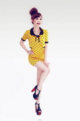 组图：UP Girls时尚流行写真波点风潮来袭