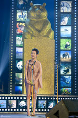 高清图：秦海璐王小帅出席动物与自然电影节闭幕式 