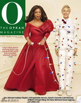 高清：奥普拉-温弗瑞与艾伦-德杰尼勒斯封面照曝光