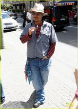 组图：50岁德普牵26岁超模逛街 恋情浮出水面