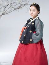 组图：闵孝琳任达华等拍韩服写真庆中秋佳节