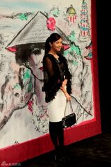 高清：徐静蕾上海看秀变时尚女王 新片进入后期