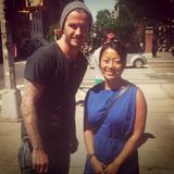 贝克汉姆享退役生活 吃小摊与路人合影