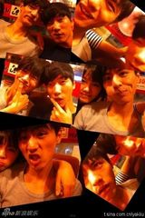 组图：张亮超模好友刘畅走红 长腿奶爸偶像颜