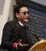 组图：鸟叔PSY哈佛大学演讲 现场跳骑马舞卖萌