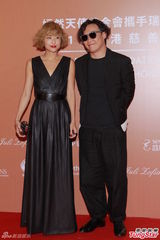 群星闪耀嫣然基金晚宴 王菲旗袍装与李亚鹏恩爱