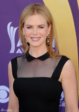 高清组图：妮可-基德曼黑色礼服亮相气质优雅