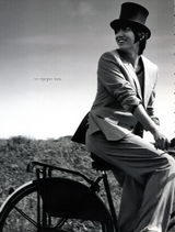 高清组图：花男李民浩黑白写真 化烟熏妆显妖魅