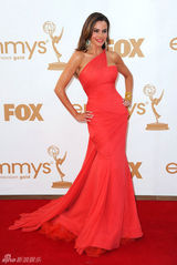 组图：艾美奖红毯 索非亚-维加拉回眸风情无限