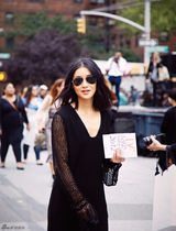 组图：陈燃纽约平底鞋看秀 时尚教主赞品味独特