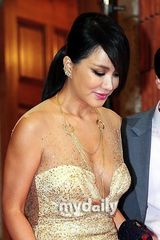 组图：大钟奖红毯严正花爆乳装抢镜