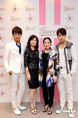 幻灯图：林俊杰等嘉宾等参加GUCCI慈善晚宴