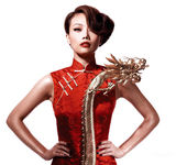 幻灯图：容祖儿新专辑订单逼白金 金龙缠身拍写真