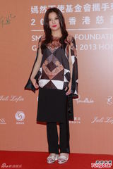 群星闪耀嫣然基金晚宴 王菲旗袍装与李亚鹏恩爱