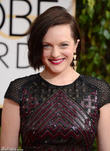 组图：伊丽莎白-莫斯编织纹透视长裙