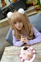 组图：16岁徐娇COS动漫美少女 假小子华丽变身