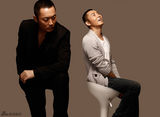 组图：沈晓海黑白写真 分饰两角演绎正邪两面 