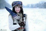 组图：苏青唯美雪域写真 演绎梦幻林海雪原