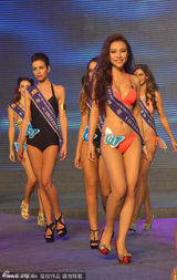 组图：世模小姐比基尼总决赛 长腿纤腰黄金比例