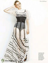 组图：黛安-克鲁格登杂志封面 闪亮金装耀眼