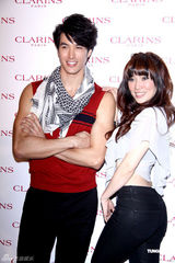 高清图：锦荣代言翘臀保养品 否认与蔡依林恋情生变