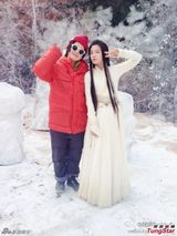 组图：陈妍希自传雪景照 获陈铭章导演力撑脸小