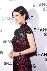 组图：秦海璐出席时尚秀 复古旗袍展现东方美