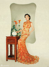 组图：方琼拍摄复古风大片 徜徉老上海街头巷尾