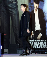 高清图：郑雨盛(郑宇成)秀爱等主演出席《雅典娜》发布会