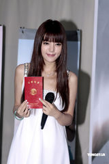 幻灯图：阿兰节省百万宣传费 为玉树灾区同胞捐款