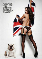 组图：英超宝贝为奥运拍性感写真半裸出镜