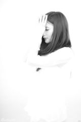 高清：熊乃瑾黑白写真  忧郁古典气质若珍珠无暇