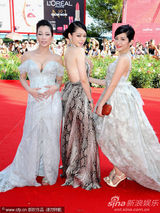 组图：《赛德克-巴莱》首映 徐若瑄露背礼服性感