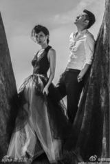 组图：陈赫海岛大婚 黑白韵味婚照大片曝光