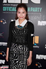 组图：张柏文出席杂志派对 何佩瑜张暖雅比艳