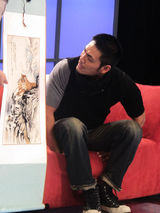 组图：邵兵儿时画作首曝光 童年梦想当画家