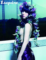 高清组图：韩星洪秀雅性感写真花藤挡酥胸香艳诱人