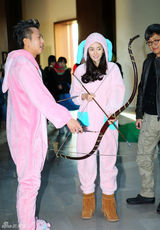 组图：《分手大师》探班 邓超首执导杨幂素颜