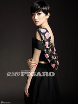 组图：景甜登《费加罗》封面 短发爽朗利落